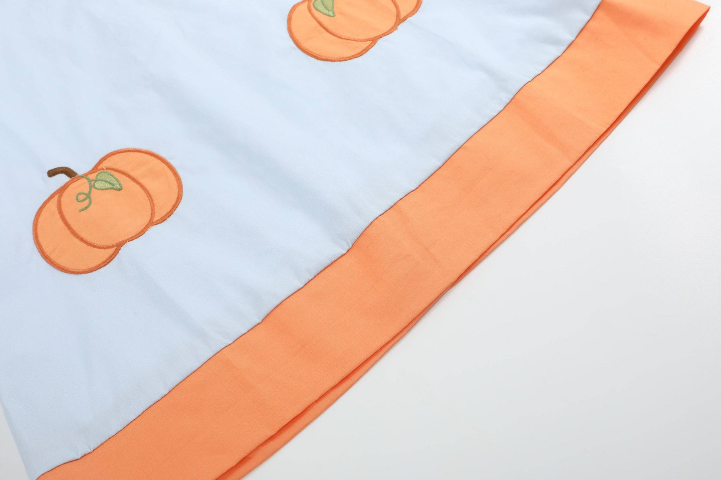 Light Blue Pumpkin Patch Collared Dress