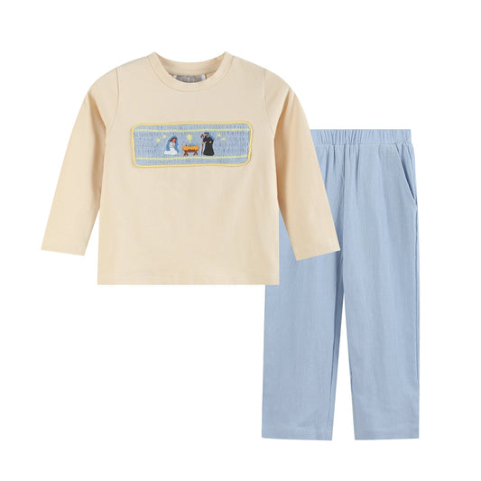 Nativity Smocked Set
