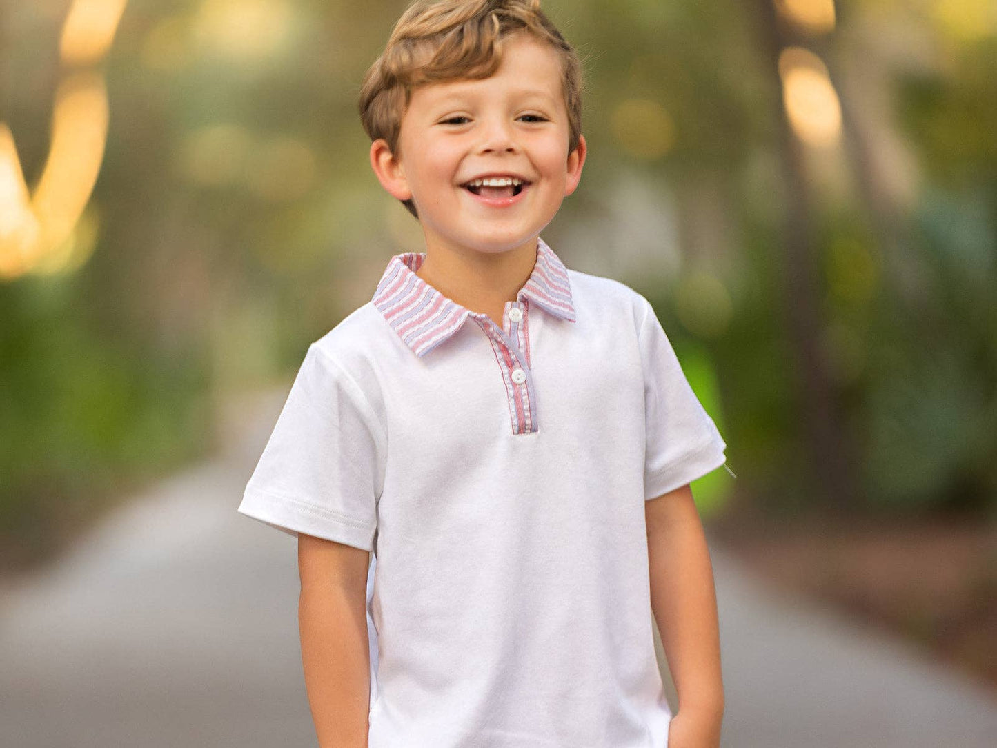 Jeremiah RWB Striped Kid's Shorts Set