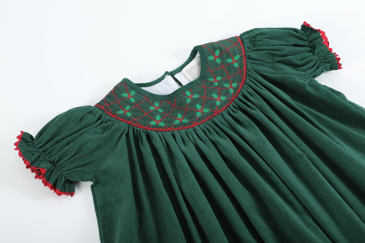 Holiday Holly Smocked Dress