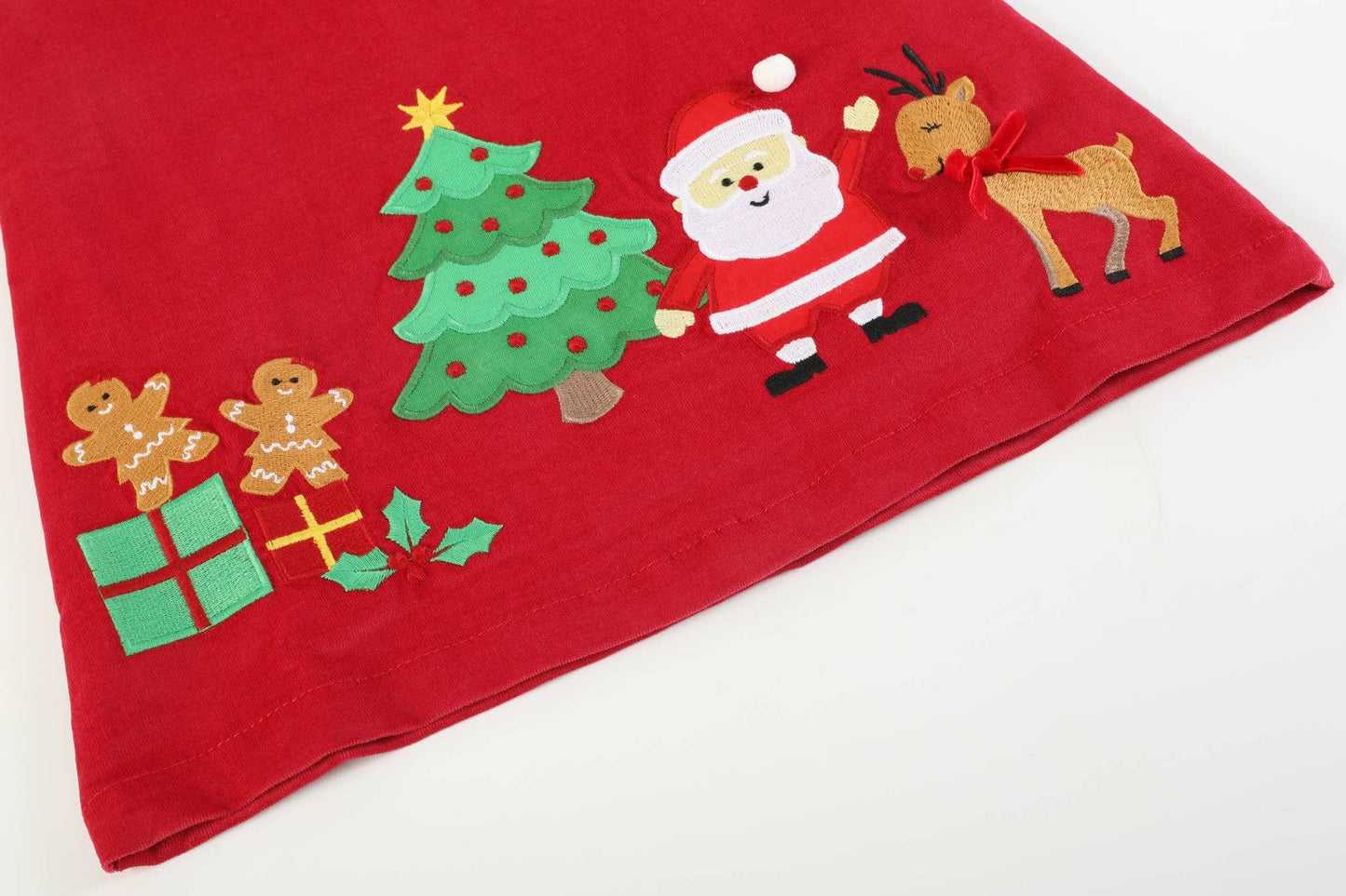 Holly Jolly Christmas Appliqué Dress