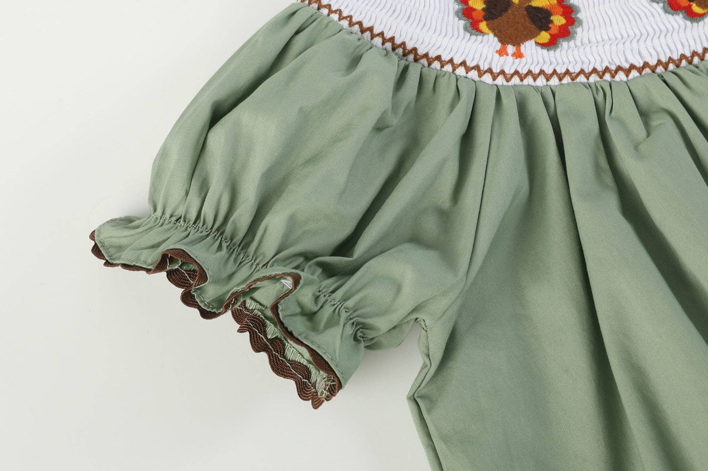 Gobble Gobble Smocked Turkey Dress