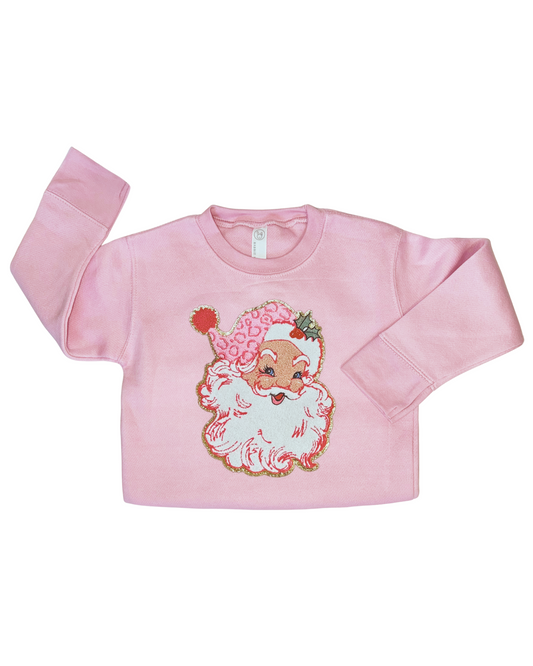 PRE-ORDER: Pretty in Pink Santa Sweatshirt