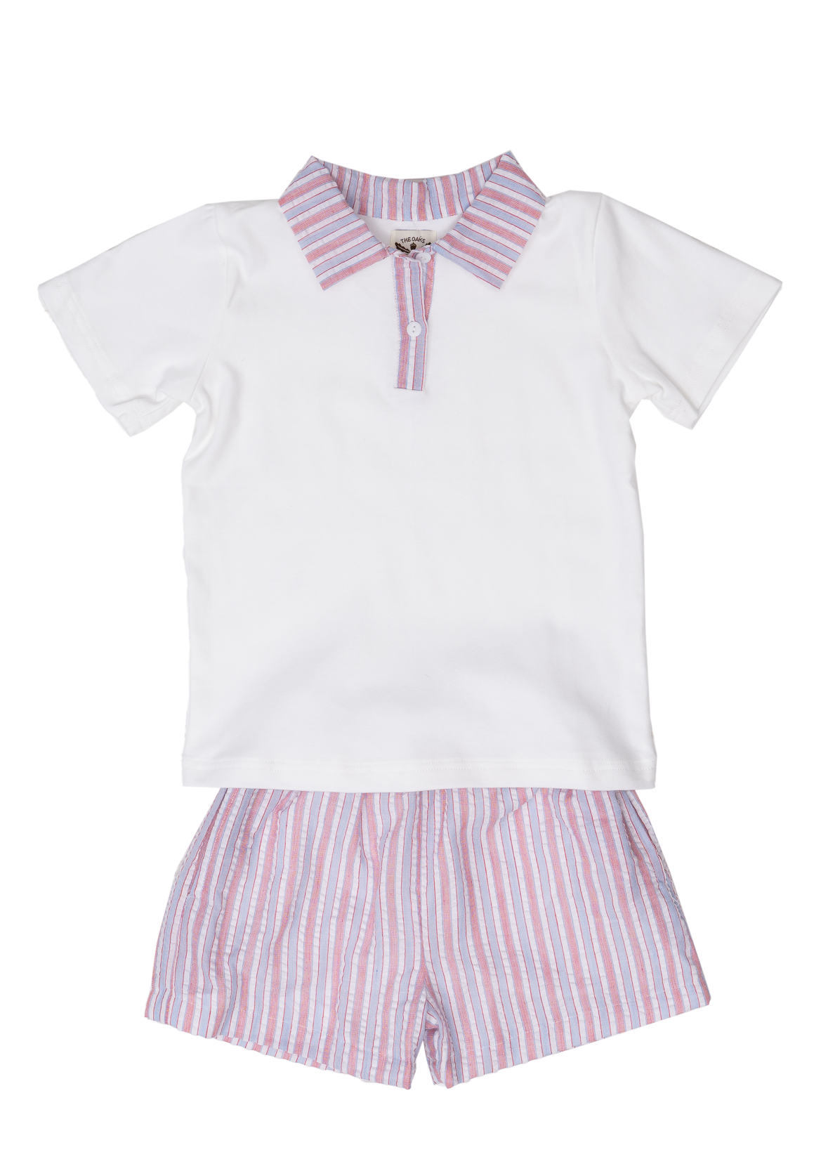 Jeremiah RWB Striped Kid's Shorts Set