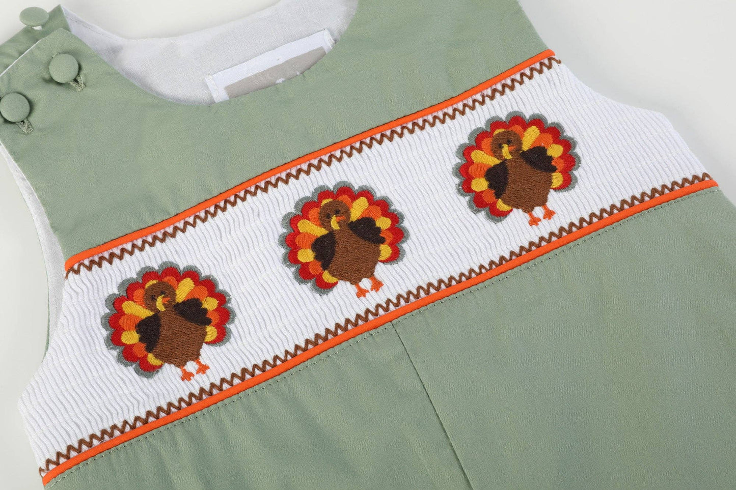 Gobble Gobble Smocked Turkey Romper