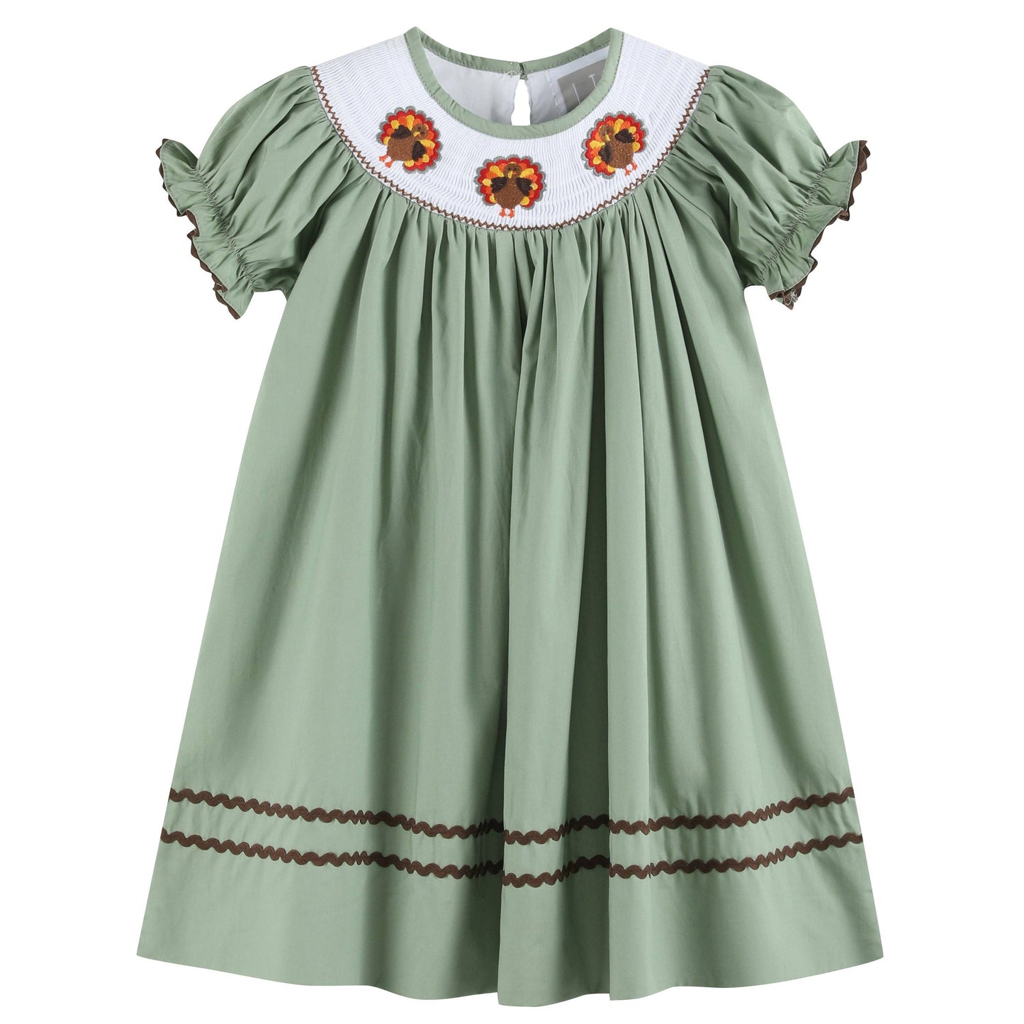 Gobble Gobble Smocked Turkey Dress