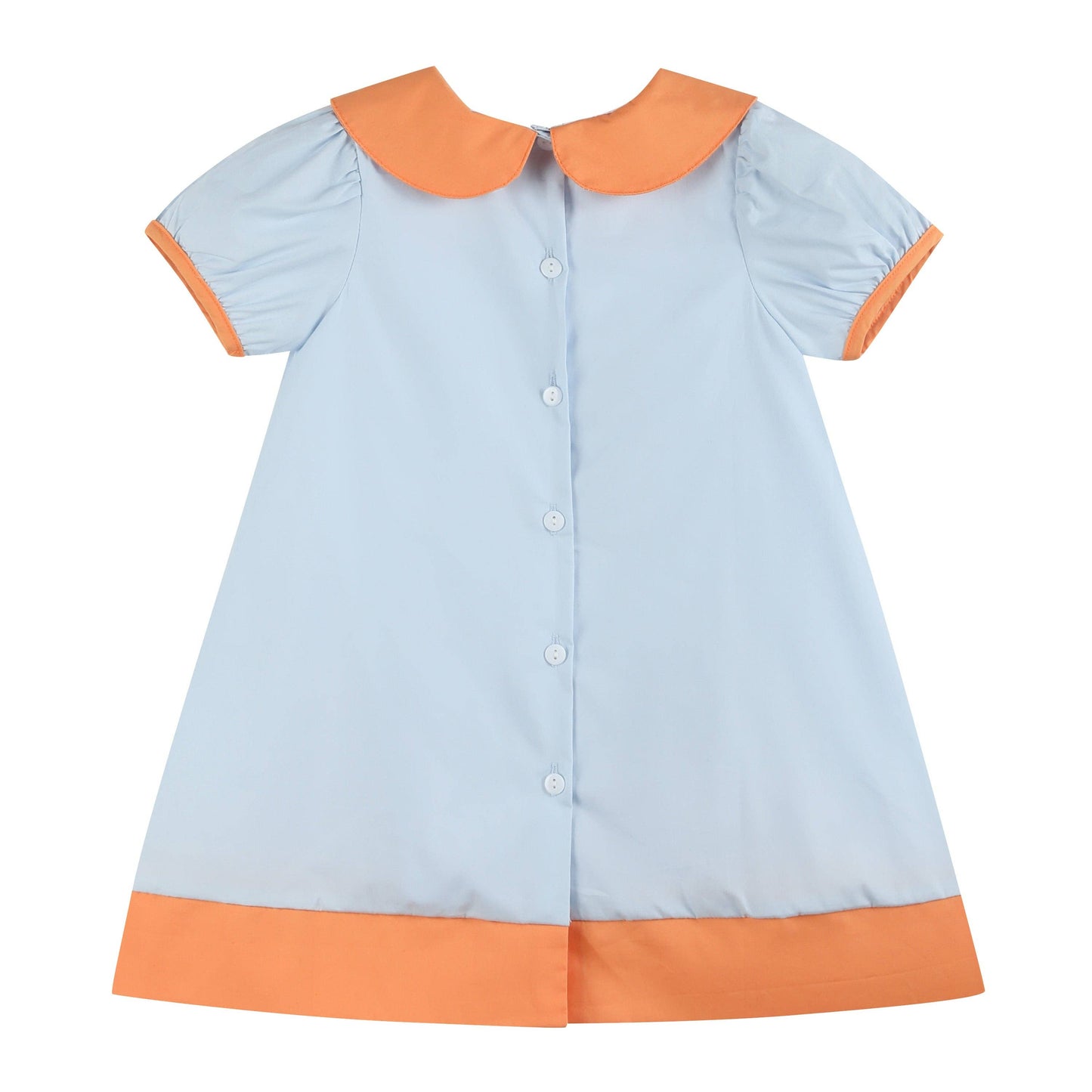 Light Blue Pumpkin Patch Collared Dress