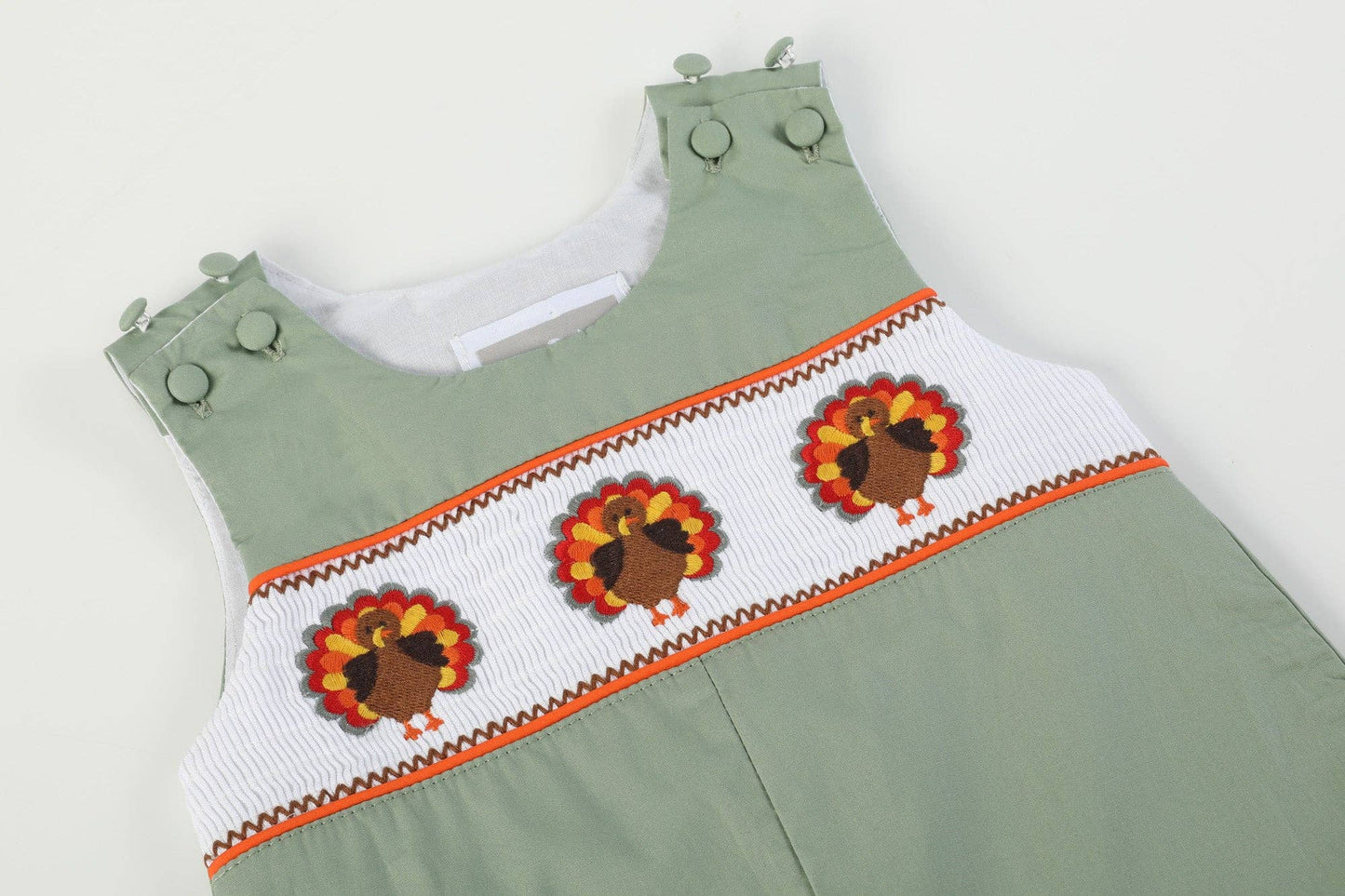 Gobble Gobble Smocked Turkey Romper