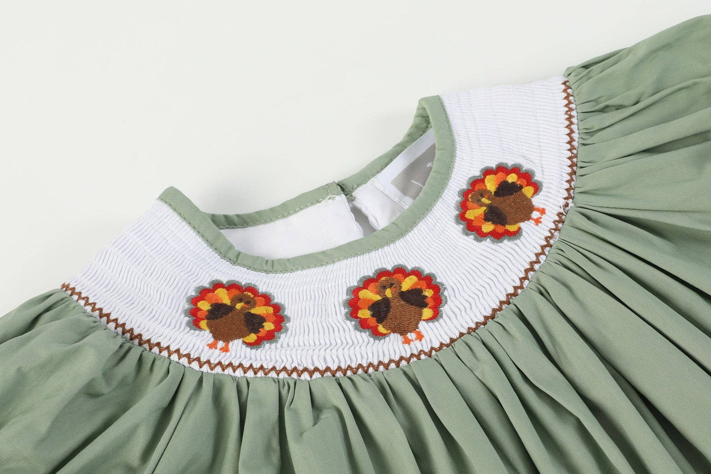 Gobble Gobble Smocked Turkey Dress