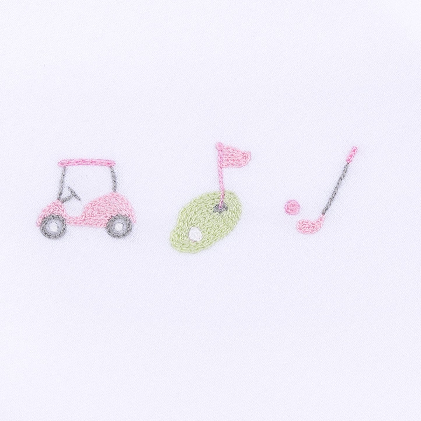 Tiny Tee Time Embroidered Diaper Cover Set