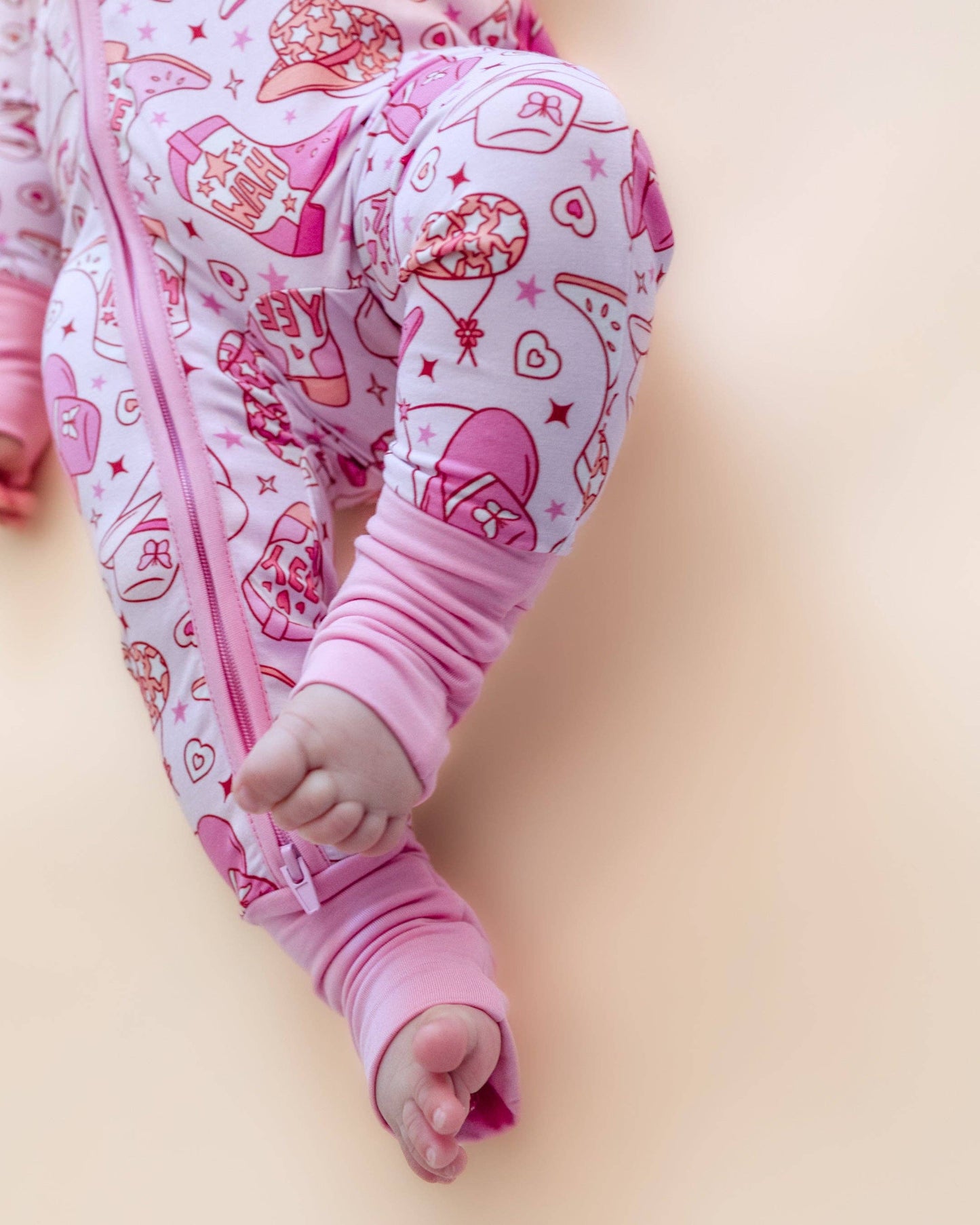 Let’s Go Cowgirl! Bamboo Zip Romper