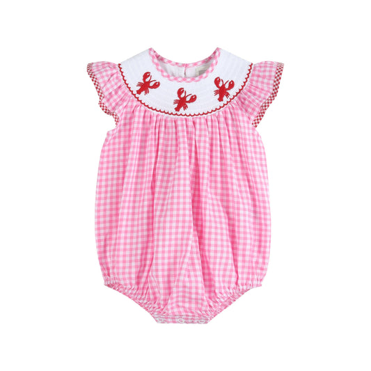 Sweet & Sassy Crawfish Smocked Romper