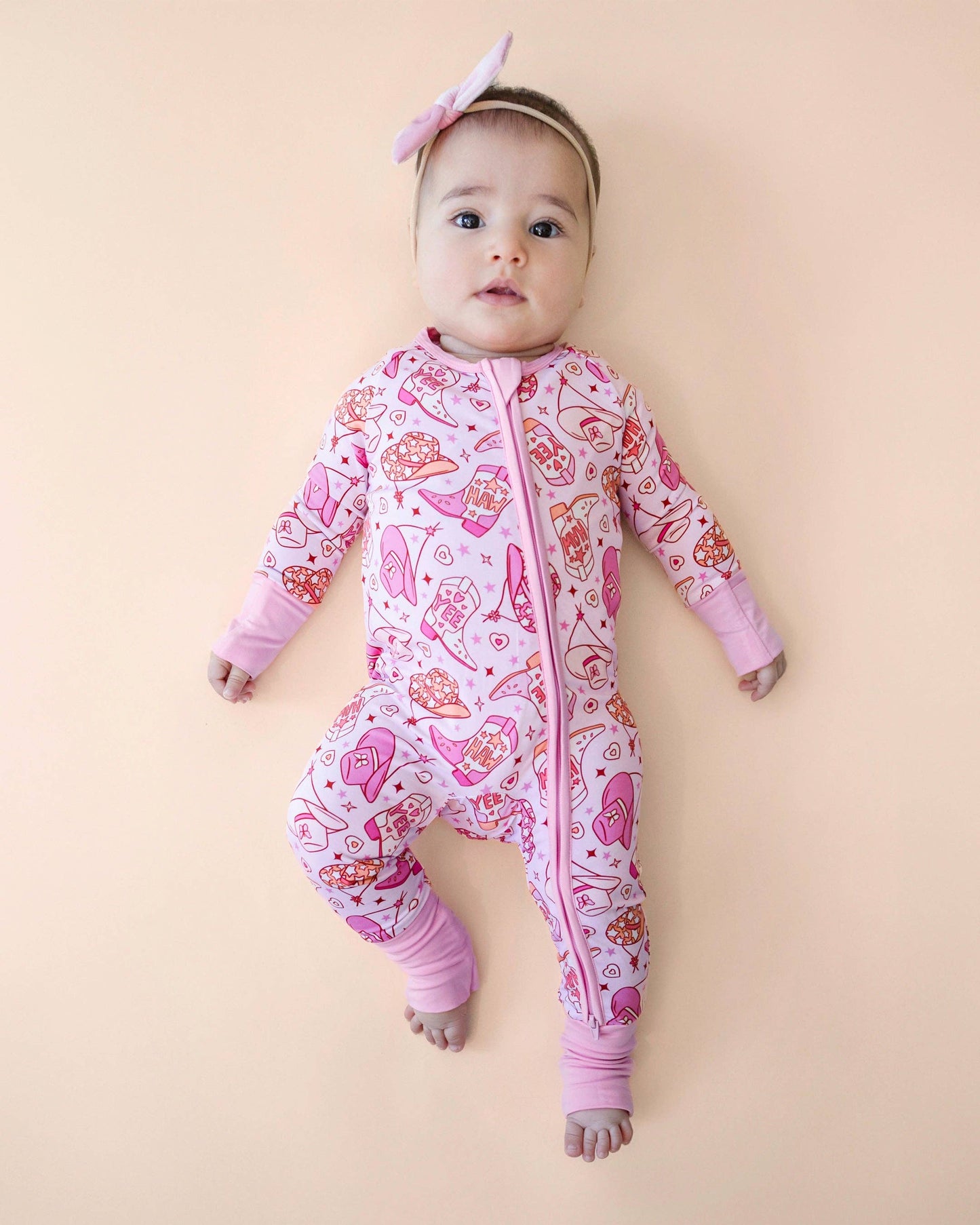 Let’s Go Cowgirl! Bamboo Zip Romper