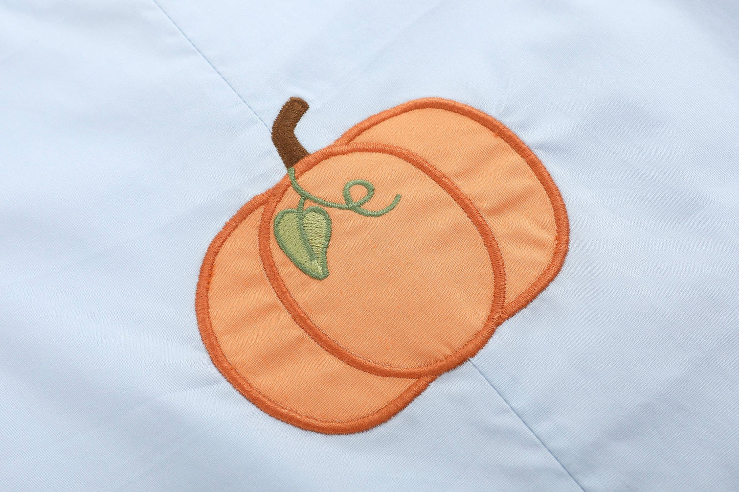 Light Blue Pumpkin Patch Overalls
