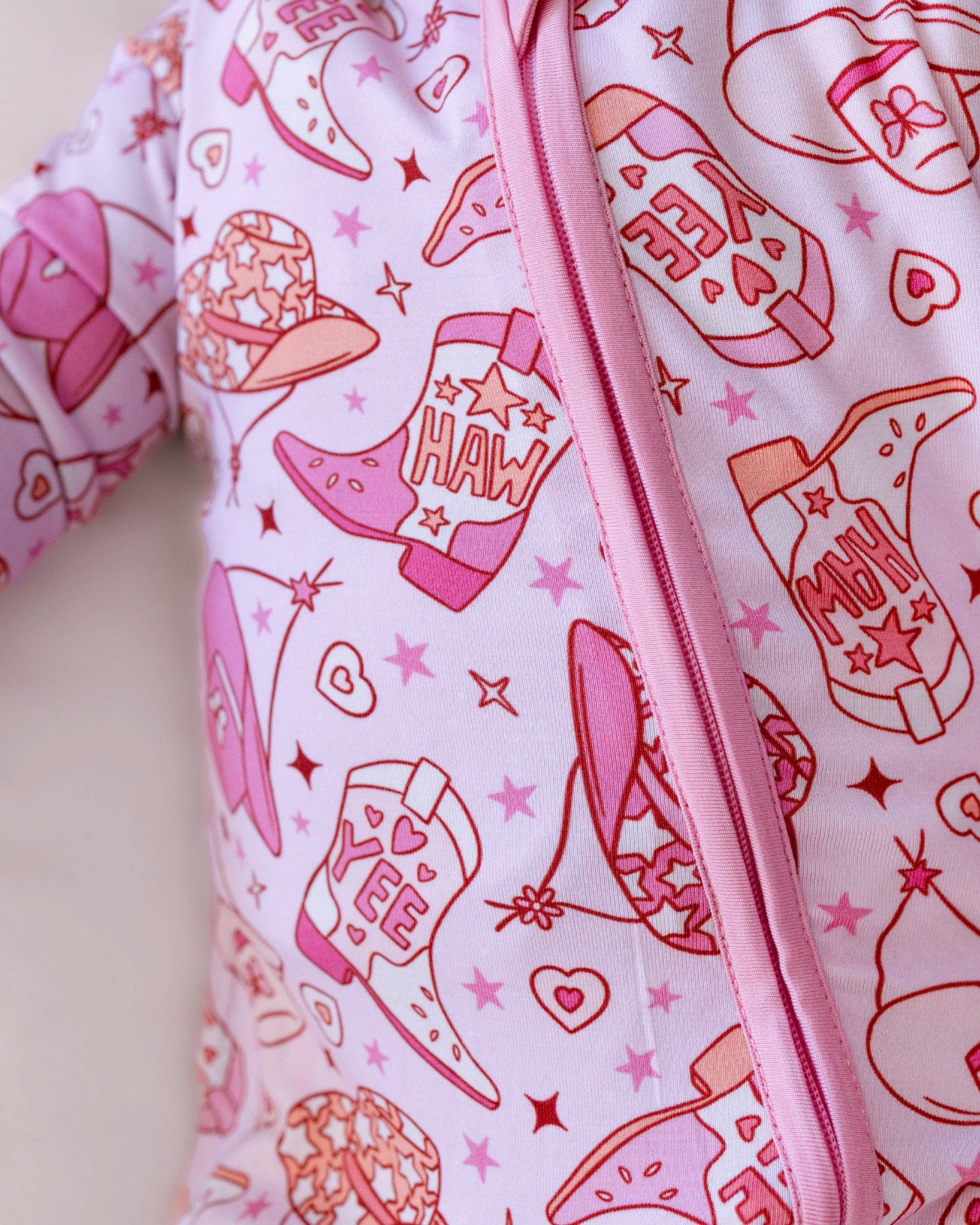 Let’s Go Cowgirl! Bamboo Zip Romper