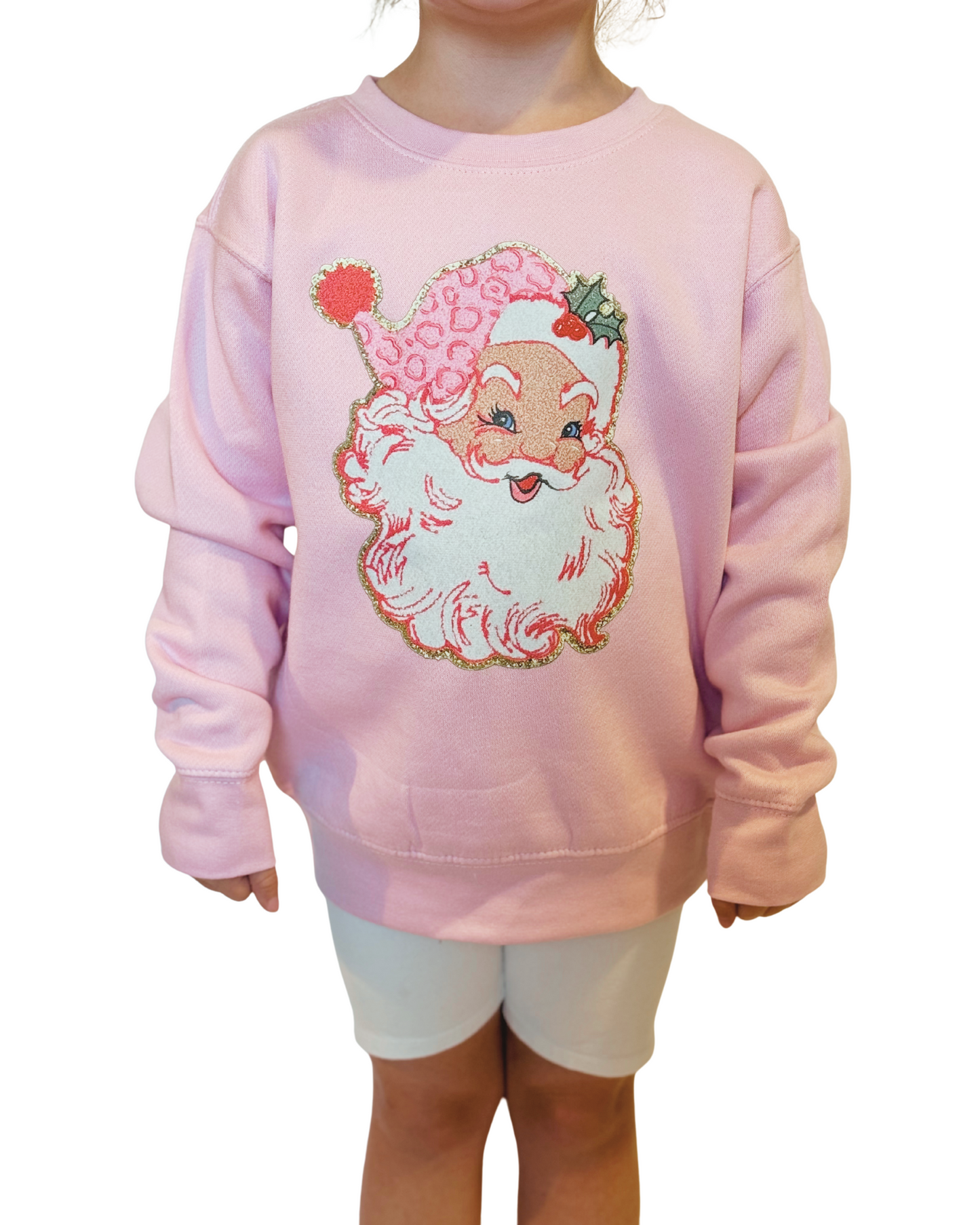 PRE-ORDER: Pretty in Pink Santa Sweatshirt