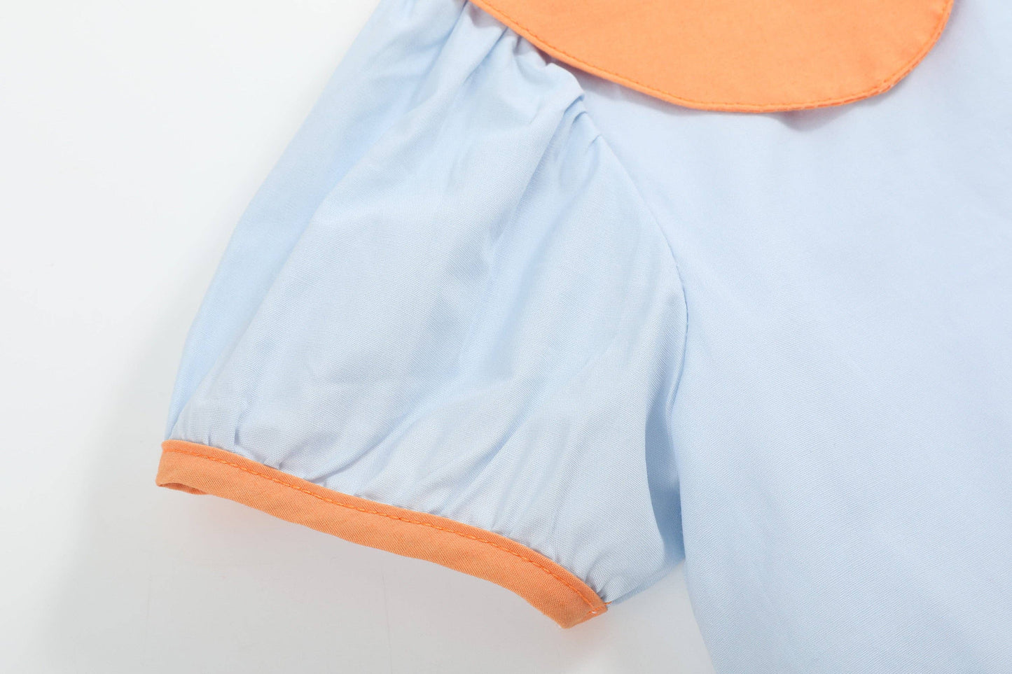 Light Blue Pumpkin Patch Collared Dress