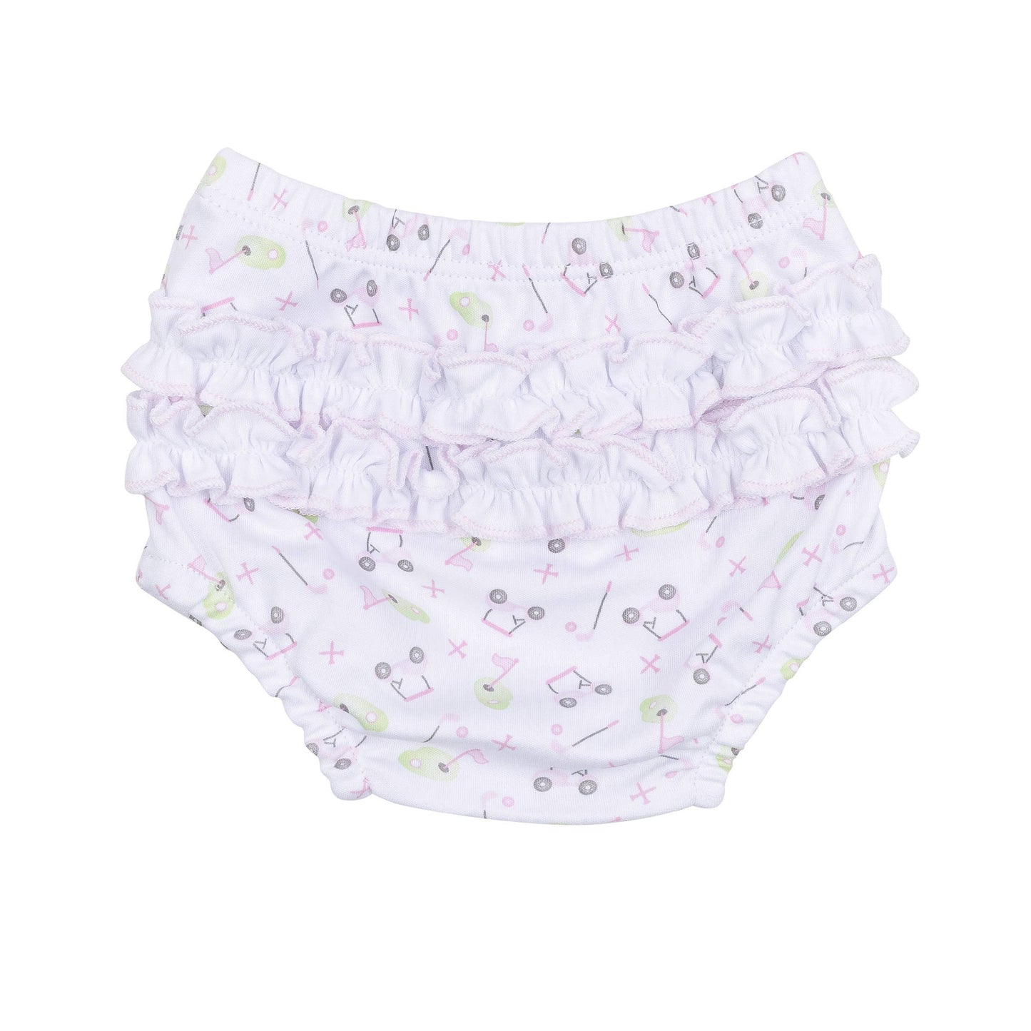 Tiny Tee Time Embroidered Diaper Cover Set