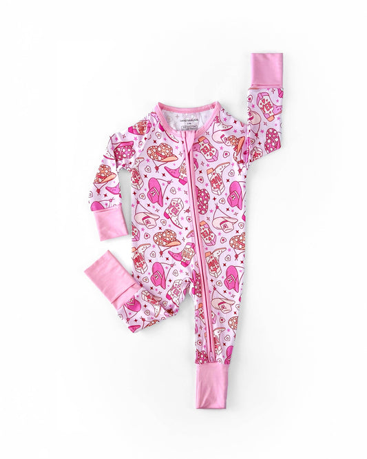 Let’s Go Cowgirl! Bamboo Zip Romper